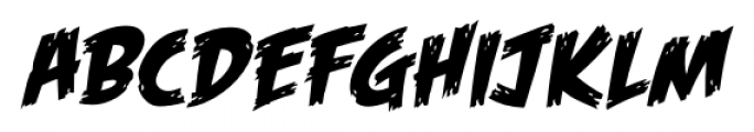 Feast Of Flesh BB Italic Font LOWERCASE