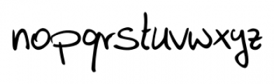 Feliks Handwriting Regular Font LOWERCASE