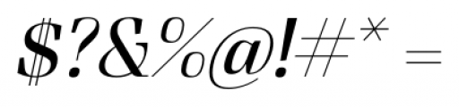 Felis Light Italic Font OTHER CHARS