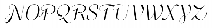 Felis Script Thin Font UPPERCASE
