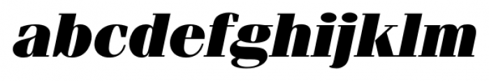 Ferrara Ultra Italic Font LOWERCASE