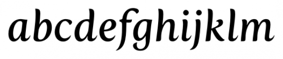 Fertigo Pro Italic Font LOWERCASE