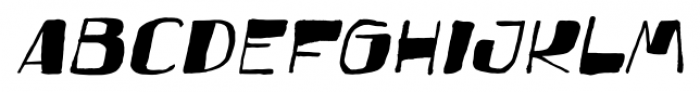 Festo Italic Font UPPERCASE