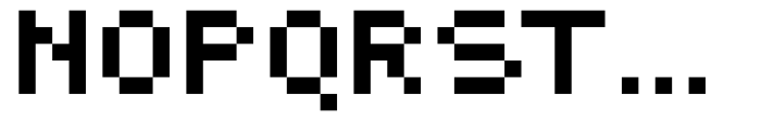 FE 5 Cent Font UPPERCASE