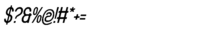 Feaqsta Italic Font OTHER CHARS