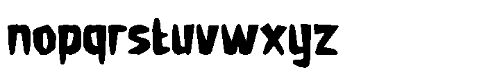 Fearist Font LOWERCASE