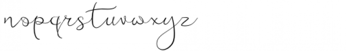 Featherly Script Font LOWERCASE