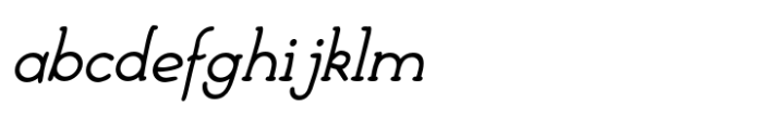 FebDrei Bold Italic Font LOWERCASE