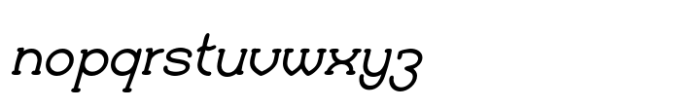FebDrei Bold Italic Font LOWERCASE