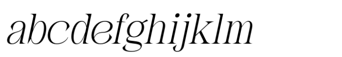 Febila Italic Font LOWERCASE