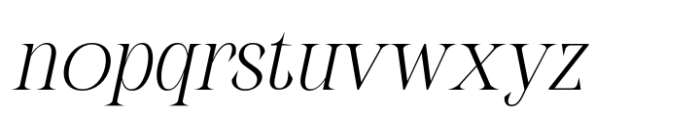 Febila Italic Font LOWERCASE