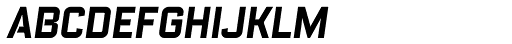 Febrotesk 4F Unicase Bold Italic Font UPPERCASE