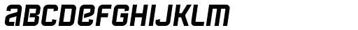 Febrotesk 4F Unicase Bold Italic Font LOWERCASE