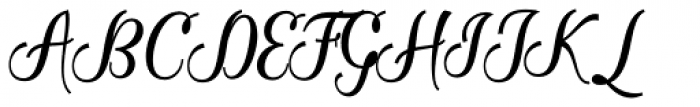 Federica Script Regular Font UPPERCASE