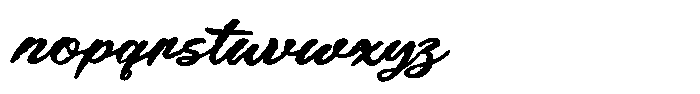 Fedley Font LOWERCASE