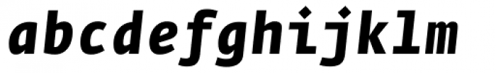 Fedra Mono Bold Italic Font LOWERCASE