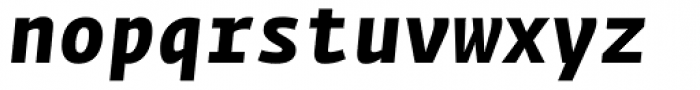 Fedra Mono Bold Italic Font LOWERCASE