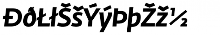 Fedra Sans Bold Italic Expert Font UPPERCASE