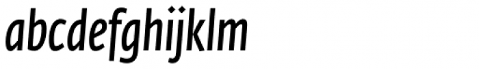 Fedra Sans Cond Pro Demi Italic Font LOWERCASE