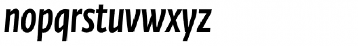 Fedra Sans Cond Pro Medium Italic Font LOWERCASE