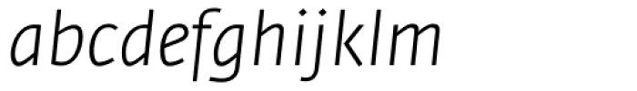 Fedra Sans Light Italic Font LOWERCASE