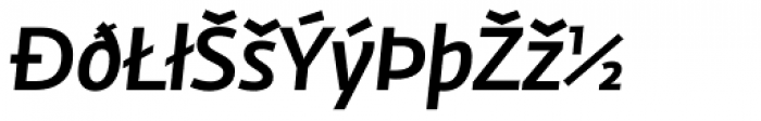 Fedra Sans Medium Italic Expert Font UPPERCASE