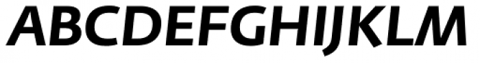 Fedra Sans Pro Bold Italic Font UPPERCASE