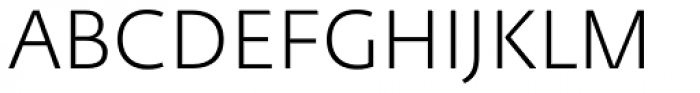 Fedra Sans Pro Light Font UPPERCASE