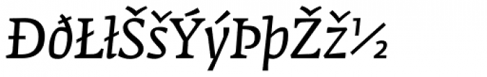 Fedra Serif A Book Italic Expert Font UPPERCASE