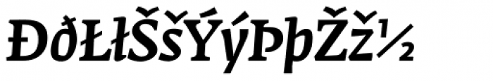 Fedra Serif A Medium Italic Expert Font UPPERCASE