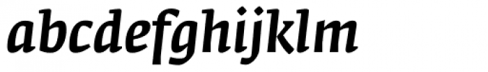 Fedra Serif A Medium Italic Font LOWERCASE