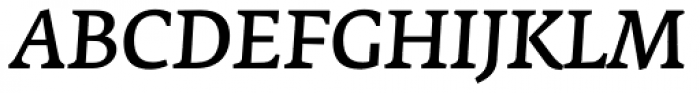 Fedra Serif A Normal Italic Font UPPERCASE