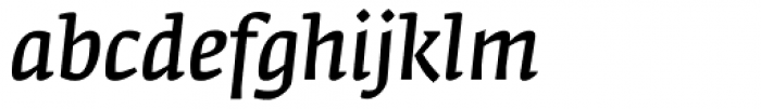 Fedra Serif A Normal Italic Font LOWERCASE