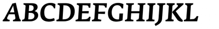 Fedra Serif A Pro Medium Italic Font UPPERCASE