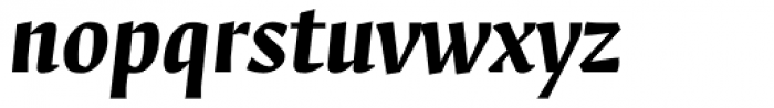 Fedra Serif B Bold Italic Font LOWERCASE