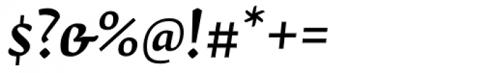 Fedra Serif B Medium Italic Font OTHER CHARS
