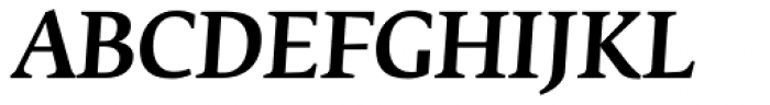 Fedra Serif B Medium Italic Font UPPERCASE