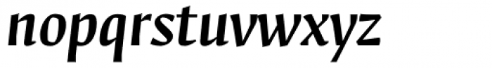 Fedra Serif B Medium Italic Font LOWERCASE