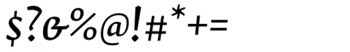Fedra Serif B Normal Italic Font OTHER CHARS