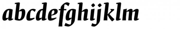 Fedra Serif B Pro Bold Italic Font LOWERCASE