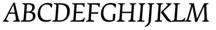 Fedra Serif B Pro Book Italic Font UPPERCASE