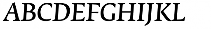 Fedra Serif B Pro Demi Italic Font UPPERCASE