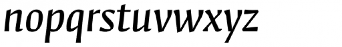 Fedra Serif B Pro Demi Italic Font LOWERCASE