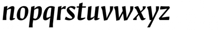 Fedra Serif B Pro Medium Italic Font LOWERCASE