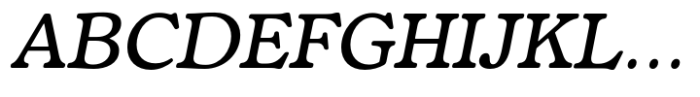 Fedro Medium Italic Font UPPERCASE
