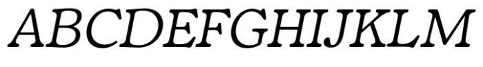 Fedro Regular Italic Font UPPERCASE
