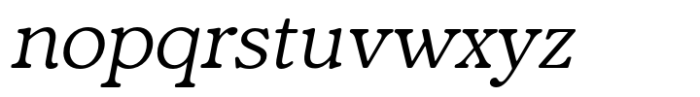 Fedro Regular Italic Font LOWERCASE