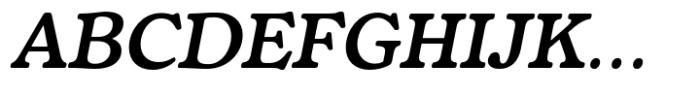 Fedro SemiBold Italic Font UPPERCASE