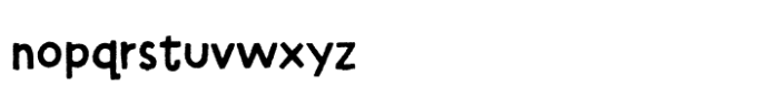 Fedtspiller Rough Font LOWERCASE