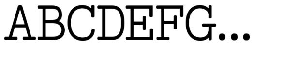Feedbacker Typewriter Regular Font UPPERCASE